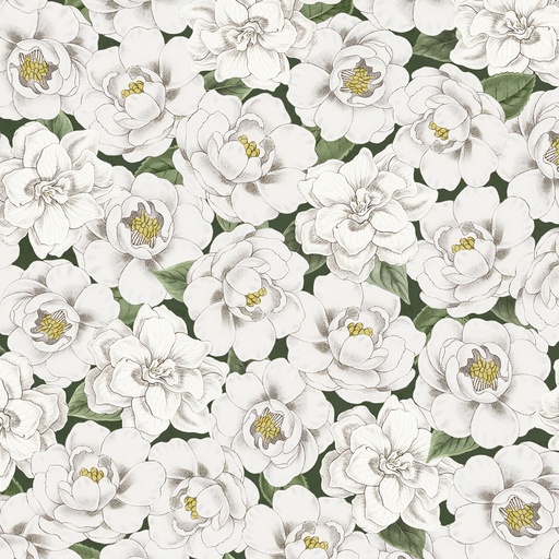 [3027-16527-717] Garden Grace - Green Packed Flowers