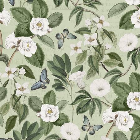 [3027-16528-771] Garden Grace - Sage Botanical All Over