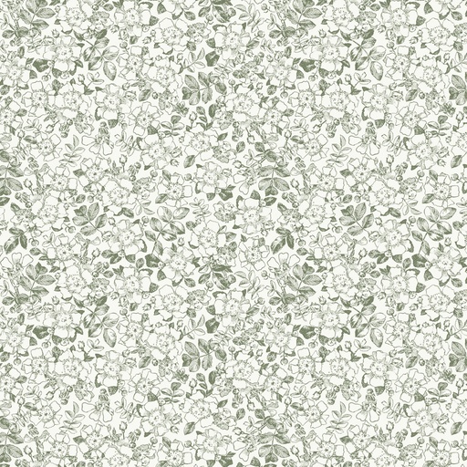 [3027-16531-777] Garden Grace - Green Floral Toile