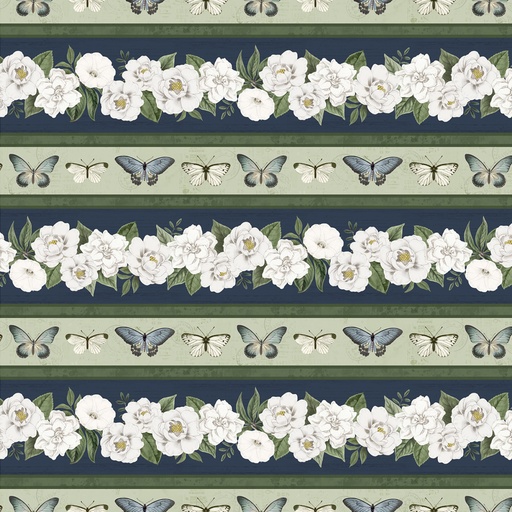[3027-16526-741] Garden Grace - Multi Repeating Stripe