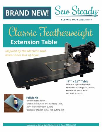 [SST-S106CLSC] Sew Steady Classic Featherweight Extension Table 17-3/4in x 22-3/4in