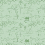 [C17001R-Green] Winnie the Pooh Map C17001R Green