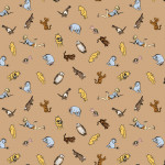 [C17003R-Brown] Winnie the Pooh Characters C17003R Brown