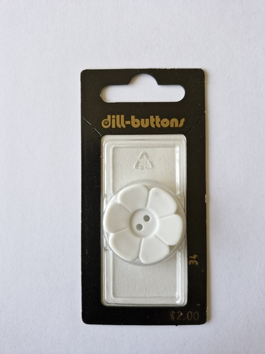 [000034] 1-1/8" polyamide fashion button white