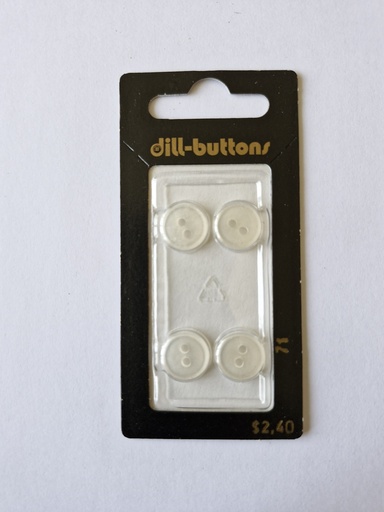 [000071] 7/16" Polyester button white