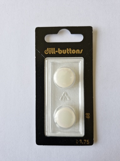 [000088] 5/8" Polyester button white