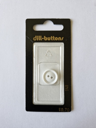 [000148] 5/8" Polyamid button white