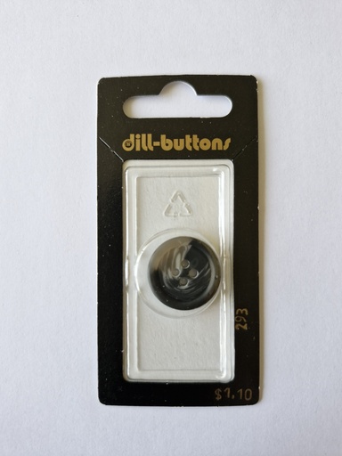 [000293] 3/4" Polyester button grey