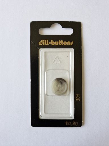 [000301] 5/8" Polyester button grey