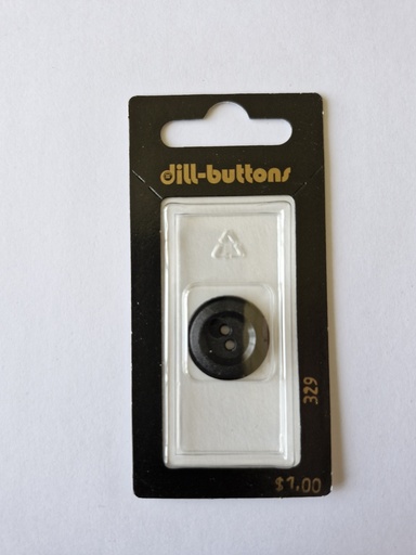 [000329] 3/4" Polyamid-button black