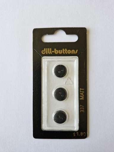 [000337] 7/16" Polyamid button black