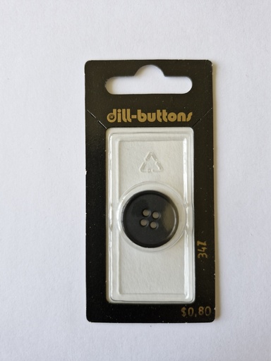 [000347] 3/4" Polyamid button black