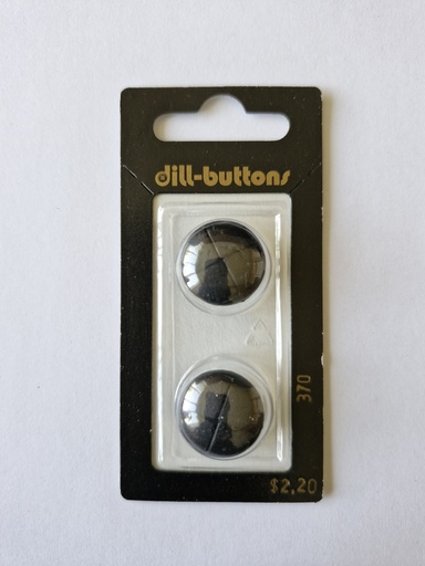 [000370] 1-1/16" polyamide leather imitation button black