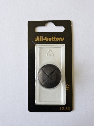 [000372] 7/8" polyamide leather imitation button black