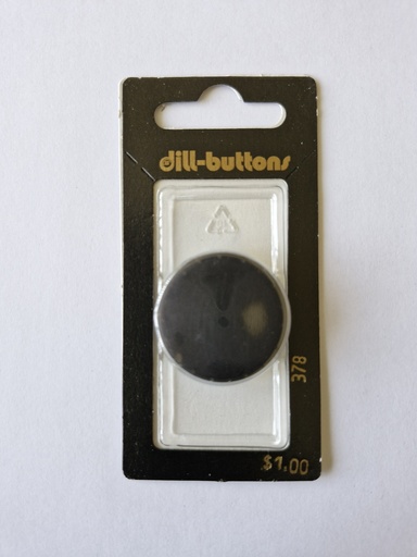 [000378] 1-1/8" Polyamid button black