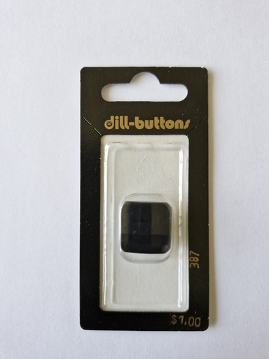 [000387] 3/4" Polyamid button black