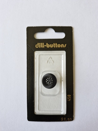 [000458] 9/16" Polyamid button black