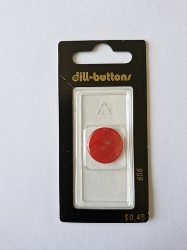 [000606] 1-1/16" Polyester button red