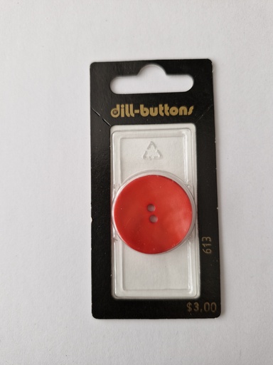 [000613] 1-1/8" polyamide fashion button red