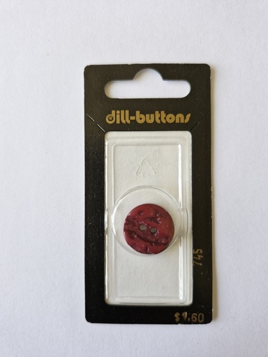 [000745] 11/16" Polyester button bordeaux