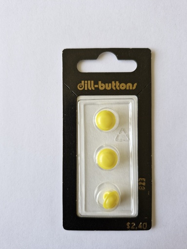 [000823] 3/8" Polyamid button yellow