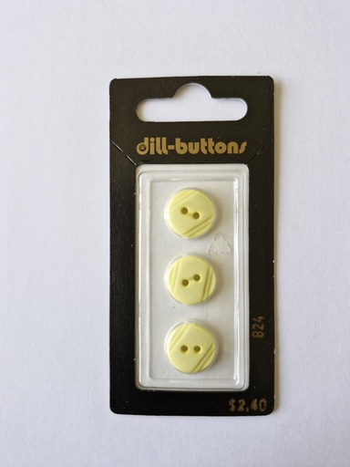 [000824] 1/2" Polyamid button yellow