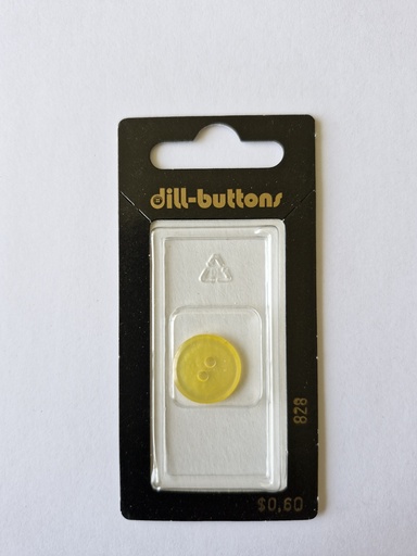 [000828] 5/8" Polyester button yellow