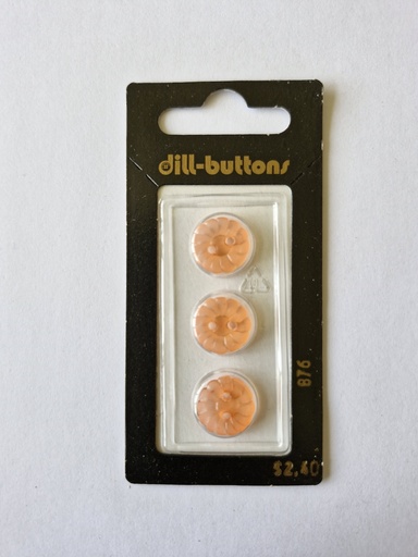 [000876] 1/2" Polyamid button orange