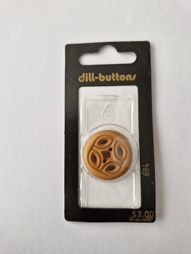 [000884] 1" polyamide button beige