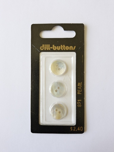 [000891] 1/2" mother of pearl white