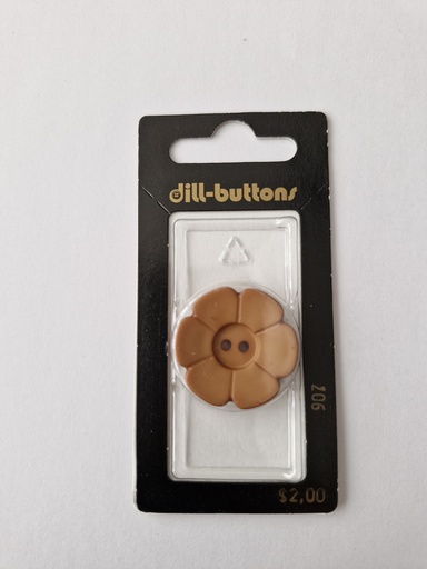 [000907] 1-1/8" polyamide fashion button beige