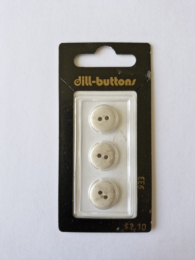 [000933] 1/2" Polyester button beige