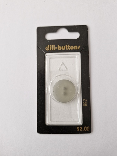[000957] 3/4" polyester button grey