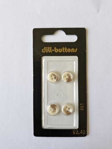 [000961] 3/8" Polyester button beige