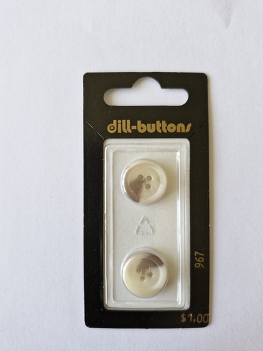 [000967] 5/8" Polyester button beige