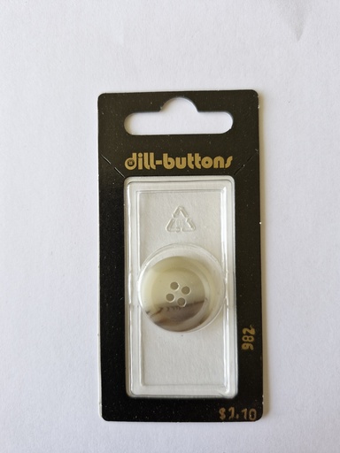 [000982] 3/4" Polyester button beige