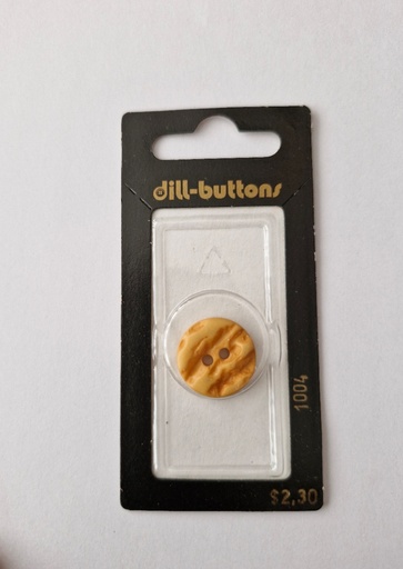 [001004] 11/16" polyester button yellow