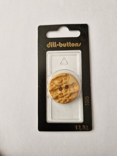 [001005] 1" polyester button yellow