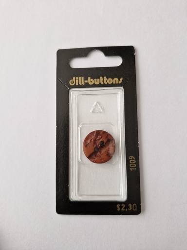 [001009] 11/16" polyester button brown