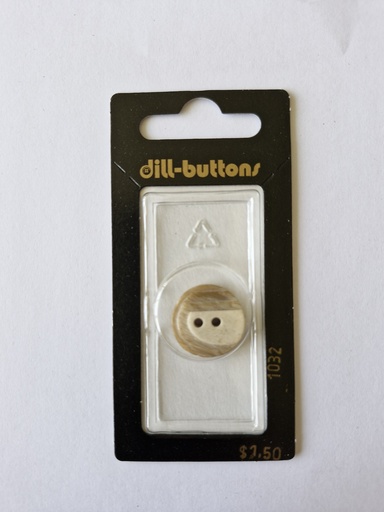 [001032] 11/16" Polyester button beige