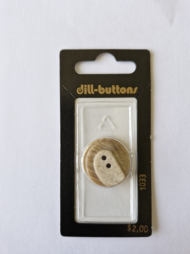 [001033] 7/8" Polyester button beige