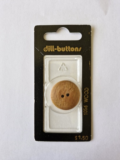 [001056] 7/8" Wood-button brown
