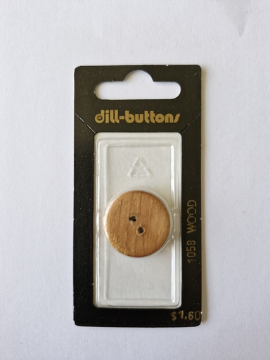 [001058] 7/8" Wood-button brown