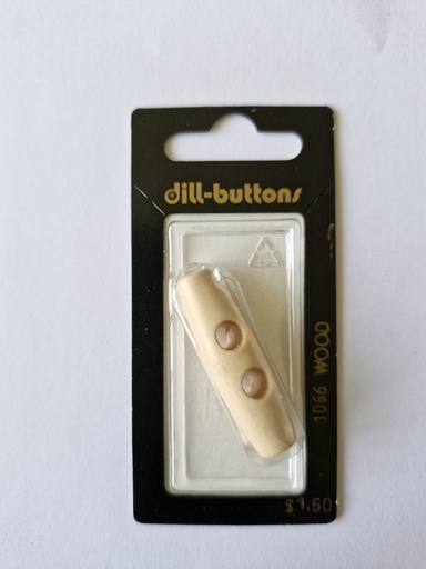 [001066] 1-5/8" Wood-button brown