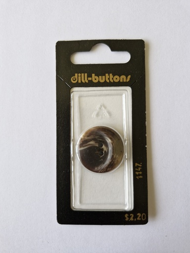 [001147] 7/8" Polyester button brown