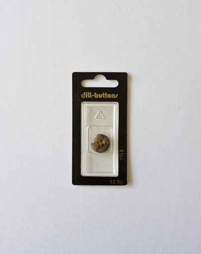 [001155] 5/8" Polyester button brown