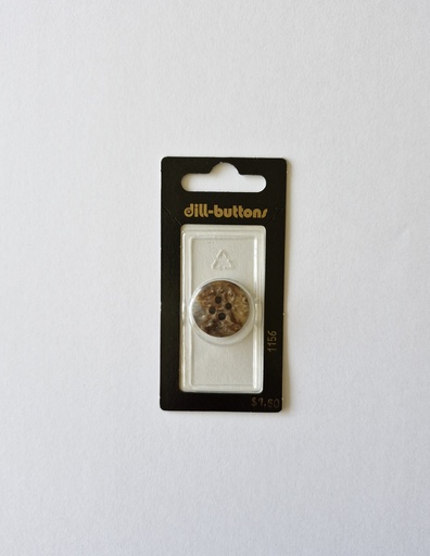 [001156] 3/4" Polyester button brown