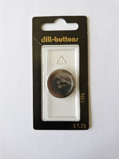 [001184] 7/8" Polyester button brown