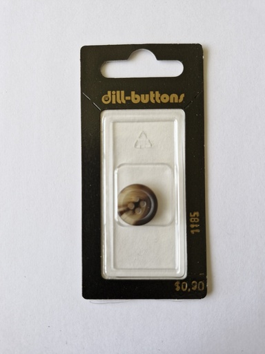 [001185] 5/8" Polyester button brown