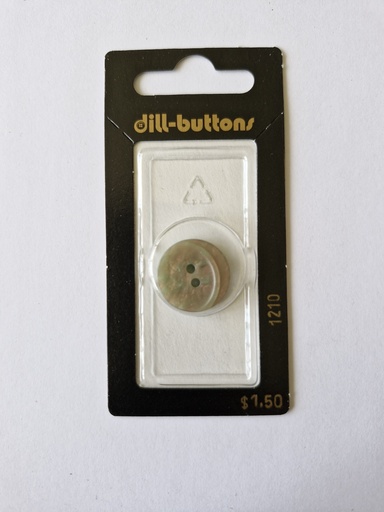 [001210] 1-1/16" Polyester button olive / dark green